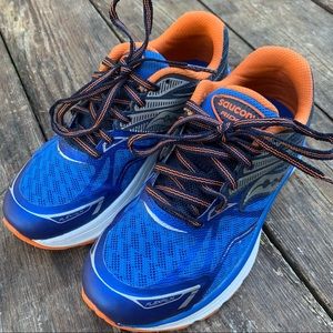Saucony Ride Sneakers, blue and Orange, size 1 W